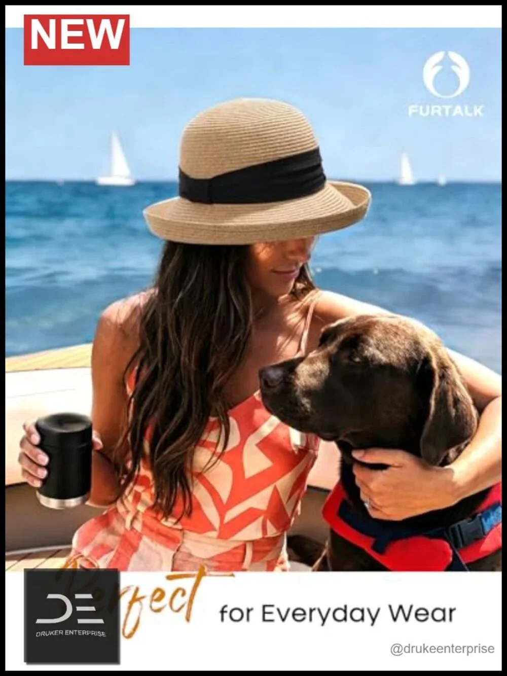 UPF 50+ Packable Bucket Hat Adjustable Travel Sun Hat